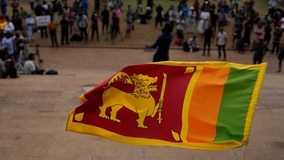 Sri Lanka Economic Crisis: A Sri Lankan flag is seen. (AP)
