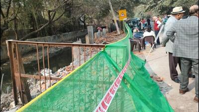 The stormwater drain will be covered in the cast and shoot method. (HT Photo) The stormwater drain will be covered in the cast and shoot method. (HT Photo)