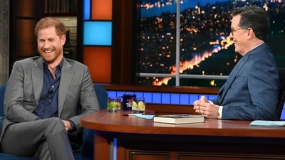 Prince Harry Latest News: Prince Harry, left, with host Stephen Colbert during a taping of "The Late Show with Stephen Colbert" on Tuesday. (CBS via AP) Prince Harry Latest News: Prince Harry, left, with host Stephen Colbert during a taping of "The Late Show with Stephen Colbert" on Tuesday. (CBS via AP)