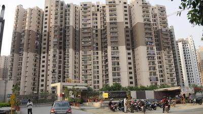 There are 17 towers in the society, of which occupancy certificate has been provided only to 10 towers as the developer has not cleared its dues with the Noida authority. (HT Archive) There are 17 towers in the society, of which occupancy certificate has been provided only to 10 towers as the developer has not cleared its dues with the Noida authority. (HT Archive)