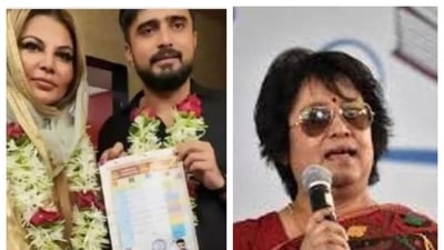 Taslima Nasreen commented on Rakhi Sawant's purported marriage with Adil and her reported conversion to Islam.