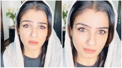 Raveena Tandon has shared a hilarious yet scary video on Instagram. Raveena Tandon has shared a hilarious yet scary video on Instagram.