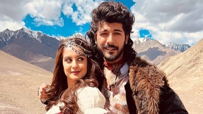 Sheezan Khan and late Tunisha Sharma in a still from their show Ali Baba: Dastaan-E-Kabul. Sheezan Khan and late Tunisha Sharma in a still from their show Ali Baba: Dastaan-E-Kabul.