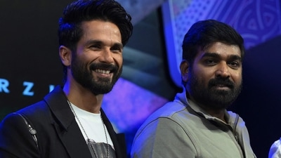Vijay Sethupathi on working with Shahid Kapoor in Farzi. (Photo by SUJIT JAISWAL / AFP) (AFP) Vijay Sethupathi on working with Shahid Kapoor in Farzi. (Photo by SUJIT JAISWAL / AFP) (AFP)