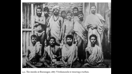 Vivekananda and his fellow monks and disciples of Ramakrishna. (Courtesy Guru to the World) Vivekananda and his fellow monks and disciples of Ramakrishna. (Courtesy Guru to the World)