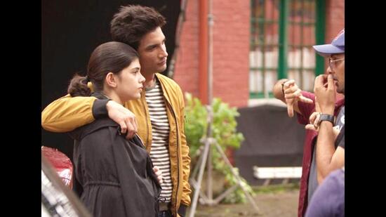 With her Dil Bechara co-star, the late Sushant Singh Rajput With her Dil Bechara co-star, the late Sushant Singh Rajput