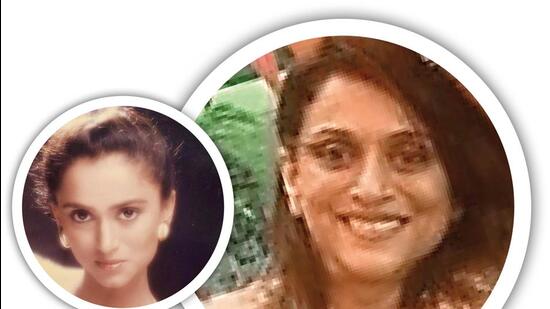 Kruttika Desai at 22 (left) and at 54 (right)