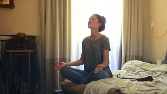 Meditation or Mindfulness: Practicing mindfulness meditation helps you relax by focusing your attention on the present moment and letting go of worries about the past or future.  (Pexels)