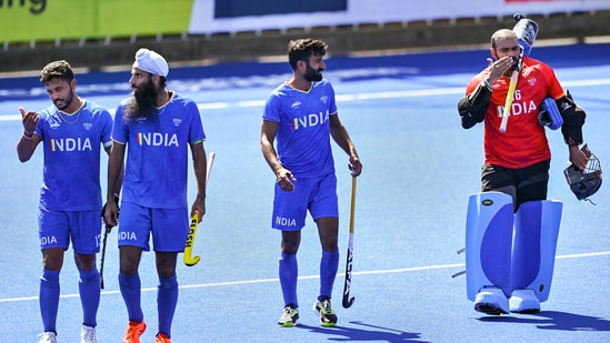 The Indian men's hockey team will play against Spain in the FIH Men's Hockey World Cup 2023(PTI)