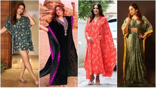 Trendy Designer Elegant Chiffon Kaftan Moroccan Beaded African Wear For  Women