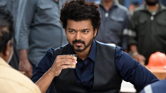 Vijay in a still from Varisu. 