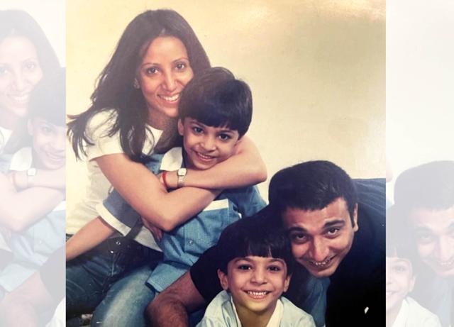 A throwback picture of Viraj and Vishesh with their parents A throwback picture of Viraj and Vishesh with their parents