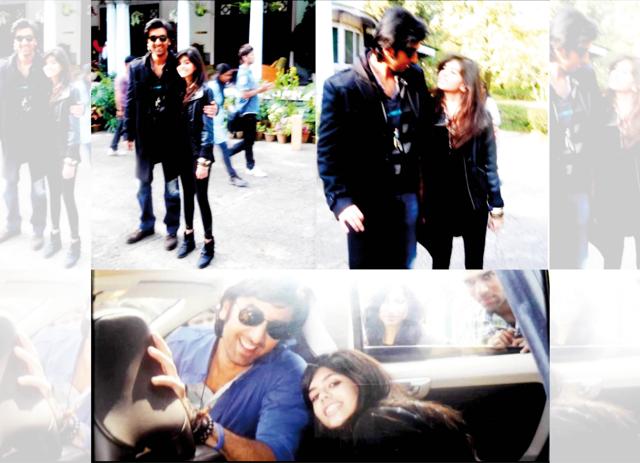Sanjana with co-star Ranbir Kapoor on the sets of Rockstar Sanjana with co-star Ranbir Kapoor on the sets of Rockstar