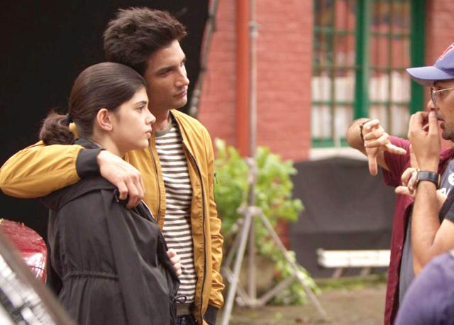 With her Dil Bechara co-star, the late Sushant Singh Rajput With her Dil Bechara co-star, the late Sushant Singh Rajput