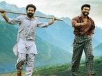 Jr NTR and Ram Charan in RRR. Jr NTR and Ram Charan in RRR.