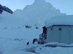 Avalanche in Sonmarg, Jammu and Kashmir. Avalanche in Sonmarg, Jammu and Kashmir.