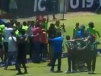 Crazy celebrations after Bangladesh's win in Benoni Crazy celebrations after Bangladesh's win in Benoni