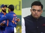 Virat Kohli and Rohit Sharma; BCCI secretary Jay Shah Virat Kohli and Rohit Sharma; BCCI secretary Jay Shah