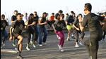 Mumbai, India - Jan. 14, 2023: Participant of Tata Mumbai Marathon, participating Full and Half marathon, getting prepared for upcoming marathon, at Marine Drives, in Mumbai, India, on Saturday, January 14, 2023. (Photo by Anshuman Poyrekar/ Hindustan Times) (Hindustan Times) Mumbai, India - Jan. 14, 2023: Participant of Tata Mumbai Marathon, participating Full and Half marathon, getting prepared for upcoming marathon, at Marine Drives, in Mumbai, India, on Saturday, January 14, 2023. (Photo by Anshuman Poyrekar/ Hindustan Times) (Hindustan Times)
