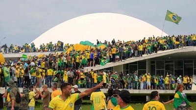 Jair Bolsonaro: Supporters of former Brazilian President Jair Bolsonaro seen storming the National Congress in Brasilia. (AFP) Jair Bolsonaro: Supporters of former Brazilian President Jair Bolsonaro seen storming the National Congress in Brasilia. (AFP)
