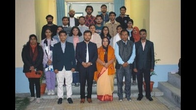 Guests and attendees of the workshop on higher education. (HT Photo)