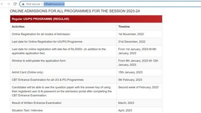 NIFT 2023 admit card releasing on Jan 15 at niftadmissions.in NIFT 2023 admit card releasing on Jan 15 at niftadmissions.in