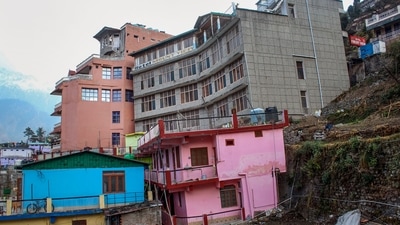 Over 700 buildings have been affected by Joshimath land subsidence. (PTI) Over 700 buildings have been affected by Joshimath land subsidence. (PTI)