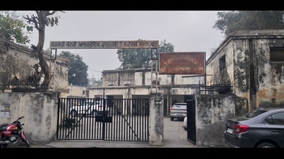 The foundation stone of the Government Ayurvedic Pharmacy and Stores was laid by the then-health minister of Punjab, Chaudhary Suraj Mal, on March 23, 1958. (HT Photo) The foundation stone of the Government Ayurvedic Pharmacy and Stores was laid by the then-health minister of Punjab, Chaudhary Suraj Mal, on March 23, 1958. (HT Photo)