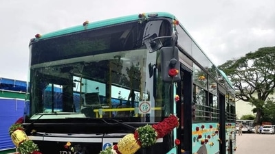 KSRTC to begin electric bus services between Bengaluru and Mysuru tomorrow (Picture for representation) KSRTC to begin electric bus services between Bengaluru and Mysuru tomorrow (Picture for representation)