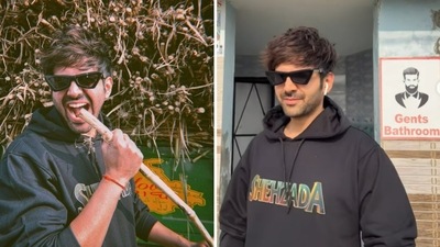 Kartik Aaryan has shared several pics and videos from Punjab. Kartik Aaryan has shared several pics and videos from Punjab.