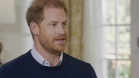 Prince Harry Memoir Spare: Britain's Prince Harry speaking during an interview.(AP)