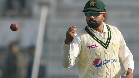 Pakistan skipper Babar Azam in action.(AFP)
