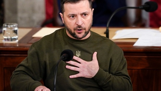 Russia-Ukraine War: Ukrainian President Volodymyr Zelensky is seen. (AP)