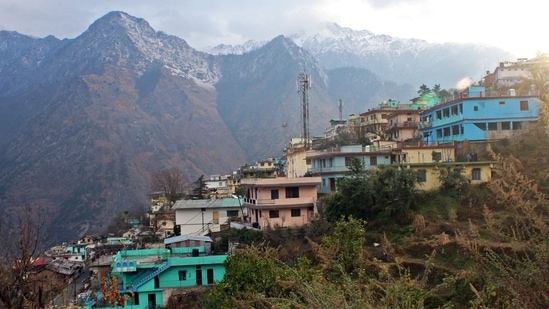 A general view of the Joshimath town is pictured in Chamoli district of Uttarakhand (AFP) A general view of the Joshimath town is pictured in Chamoli district of Uttarakhand (AFP)