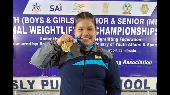 Martina Devi sets up 39 new records this year in weightlifting. (Sourced)
