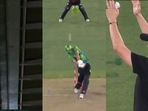 Umpire signals 6 to ball hitting stadium roof… twice in a BBL game Umpire signals 6 to ball hitting stadium roof… twice in a BBL game