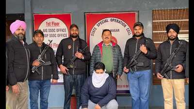 Accused was involved in the killing of Dera Sacha Sauda follower Pardeep Singh in Faridkot last year. (HT Photo) Accused was involved in the killing of Dera Sacha Sauda follower Pardeep Singh in Faridkot last year. (HT Photo)