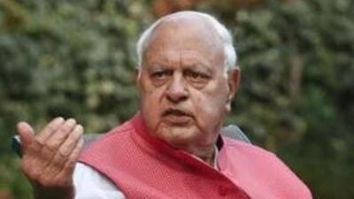 Assembly elections must take place in Jammu and Kashmir as lieutenant governor’s administration cannot resolve the issues of the people, National Conference (NC) president Farooq Abdullah said on Sunday. (HT file photo)