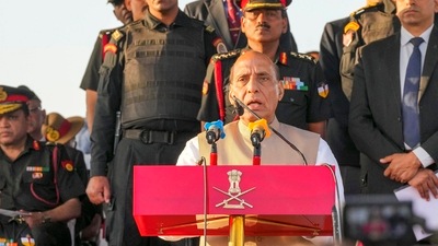 Defence Minister Rajnath Singh (PTI) Defence Minister Rajnath Singh (PTI)