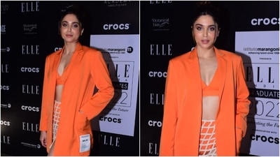 Sharvari Wagh ditches pants for hottest bikini, oversized blazer and cut-out skirt. (HT Photo/Varinder Chawla) Sharvari Wagh ditches pants for hottest bikini, oversized blazer and cut-out skirt. (HT Photo/Varinder Chawla)