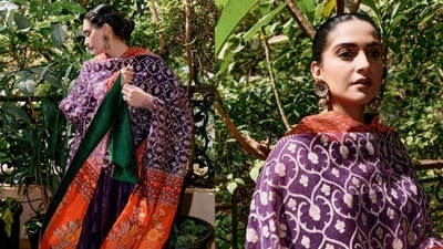 Makar Sankranti: Sonam Kapoor wore an ethnic outfit for puja at home. Makar Sankranti: Sonam Kapoor wore an ethnic outfit for puja at home.