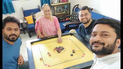 Vasanti Madhav Utturkar recently won laurels at a tournament in Pune, in carrom. (Photo: Akshay Marathe/Twitter) Vasanti Madhav Utturkar recently won laurels at a tournament in Pune, in carrom. (Photo: Akshay Marathe/Twitter)