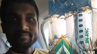 A video has surfaced on social media in which Sonu Jaiswal is purportedly seen shooting a Facebook live onboard the Nepal plane. (Source: Facebook and PTI) A video has surfaced on social media in which Sonu Jaiswal is purportedly seen shooting a Facebook live onboard the Nepal plane. (Source: Facebook and PTI)