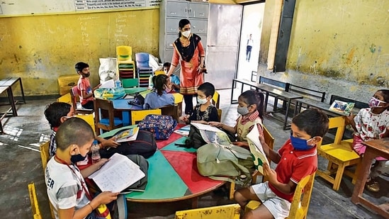 The regulator aims to set up assessment guidelines for all boards to help remove disparities in scores of students enrolled with different state boards. (Vipin Kumar/HT PHOTO)