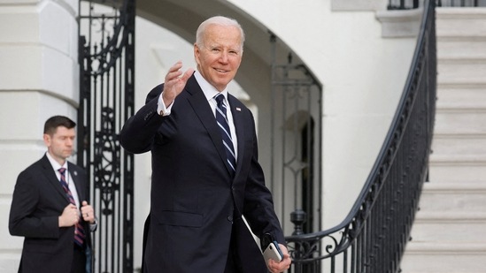 US President Joe Biden is seen. (Reuters)