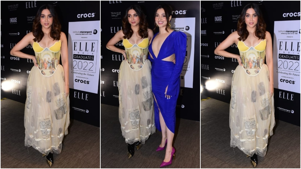 Sharvari Wagh poses with Tamannaah Bhatia at an event in Mumbai. (HT Photo/Varinder Chawla) Sharvari Wagh poses with Tamannaah Bhatia at an event in Mumbai. (HT Photo/Varinder Chawla)