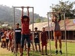 The Rashtriya Rifles conducts a preparatory session for Agnipath aspirants in J&K. (ANI file) The Rashtriya Rifles conducts a preparatory session for Agnipath aspirants in J&K. (ANI file)