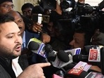 Bihar deputy chief minister Tejashwi Yadav blamed the Bharatiya Janata Party (BJP) for the controversy, alleging ‘conspiracy’.(File) Bihar deputy chief minister Tejashwi Yadav blamed the Bharatiya Janata Party (BJP) for the controversy, alleging ‘conspiracy’.(File)