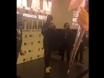 SRK interacting with Avantika Mohan at Pathaan’s promotional event. (Instagram/@durjoydatta) SRK interacting with Avantika Mohan at Pathaan’s promotional event. (Instagram/@durjoydatta)