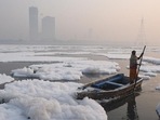 The BOD in Yamuna is 2mg/l when it enters New Delhi, but rises to 56mg/l when it exits the Capital. (HT Archive) The BOD in Yamuna is 2mg/l when it enters New Delhi, but rises to 56mg/l when it exits the Capital. (HT Archive)